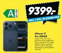 Bilka iPhone 17 Pro 256GB tilbud