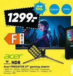 Bilka Acer PREDATOR 27” gaming skærm tilbud