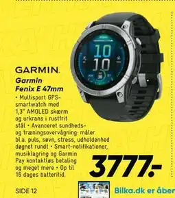 Bilka Garmin Fenix E 47mm tilbud