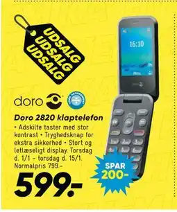 Bilka Doro 2820 klaptelefon tilbud