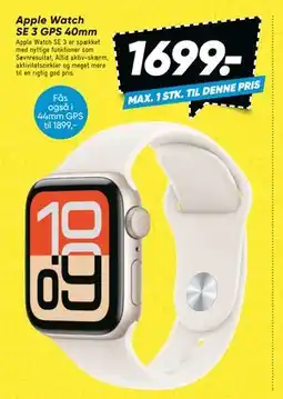 Bilka Apple Watch SE 3 GPS 40mm tilbud