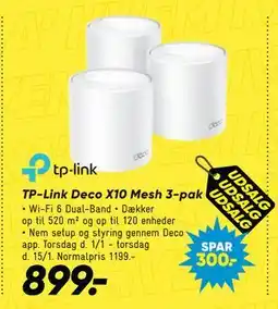 Bilka TP-Link Deco X10 Mesh 3-pak tilbud