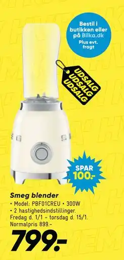 Bilka Smeg blender tilbud
