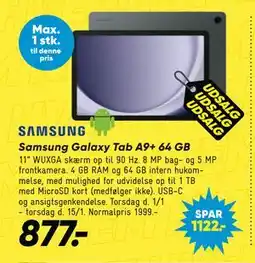 Bilka Samsung Galaxy Tab A9+ 64 GB tilbud