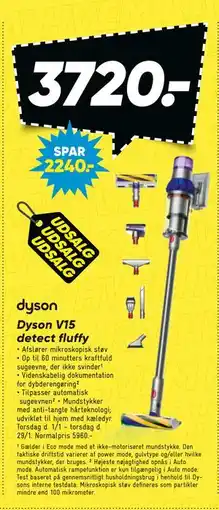 Bilka Dyson V15 detect fluffy tilbud