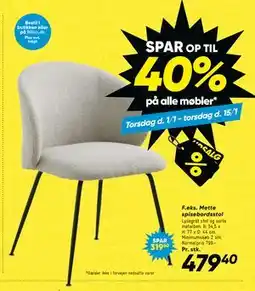 Bilka Mette spisebordsstol tilbud
