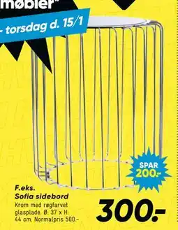 Bilka Sofia sidebord tilbud