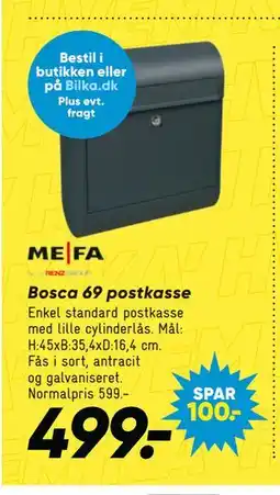 Bilka Bosca 69 postkasse tilbud