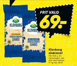 Bilka Klovborg skæreost tilbud