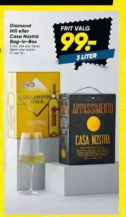 Bilka Diamond Hill eller Casa Nostra Bag-in-Box tilbud