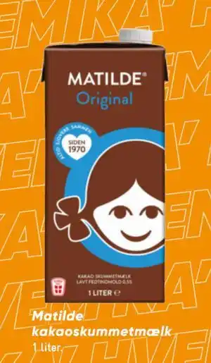 Bilka Matilde kakaoskummetmælk tilbud