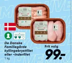 Bilka De Danske Familiegårde kyllingebrystfilet eller -inderfilet tilbud