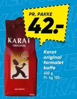 Bilka Karat original formalet kaffe tilbud
