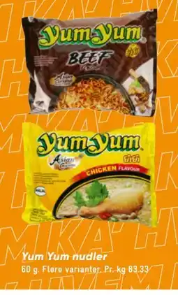 Bilka Yum Yum nudler tilbud