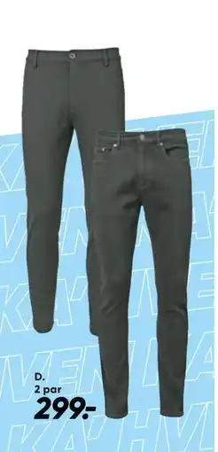 Bilka Jeans eller stretch bukser til herre tilbud