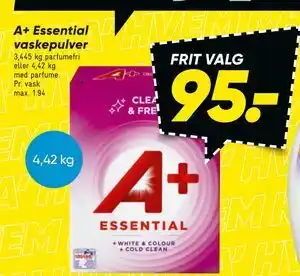 Bilka A+ Essential vaskepulver tilbud