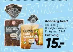 Bilka Kohberg brød tilbud
