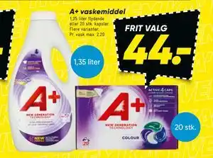 Bilka A+ vaskemiddel tilbud
