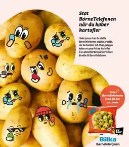 Bilka Støt BørneTelefonen når du køber kartofler tilbud
