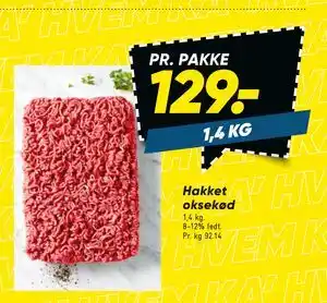 Bilka Hakket oksekød tilbud