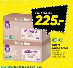 Bilka Libero Touch bleer tilbud