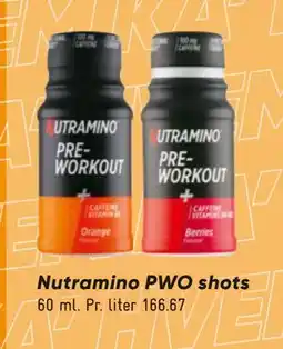 Bilka Nutramino PWO shots tilbud