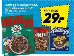 Bilka Kellogg’s morgenmad, granola eller müsli tilbud