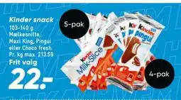 Bilka Kinder snack tilbud