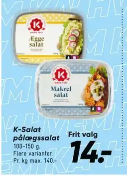 Bilka K-Salat pålægssalat tilbud