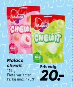 Bilka Malaco chewit tilbud
