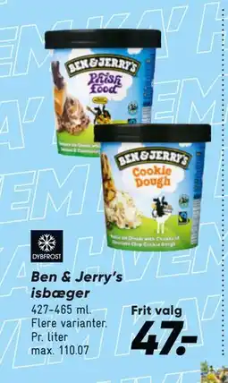 Bilka Ben & Jerry’s isbæger tilbud