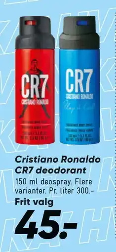 Bilka Cristiano Ronaldo CR7 deodorant tilbud
