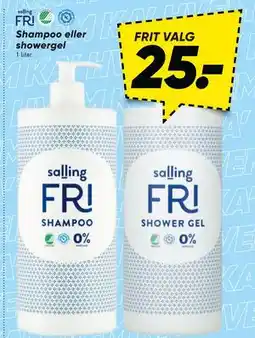 Bilka Shampoo eller showergel tilbud