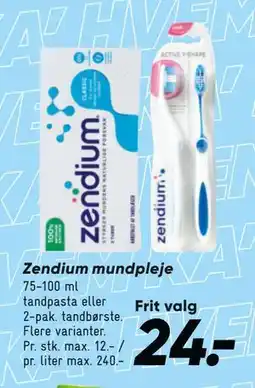 Bilka Zendium mundpleje tilbud
