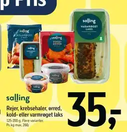Føtex Rejer, krebsehaler, ørred, kold- eller varmrøget laks tilbud