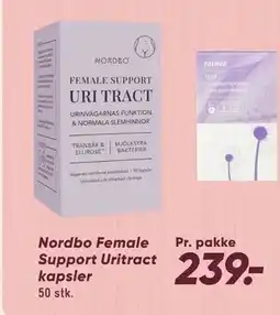 Bilka Nordbo Female Support Uritract kapsler tilbud