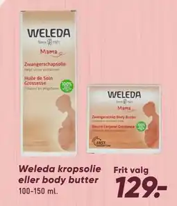 Bilka Weleda kropsolie eller body butter tilbud
