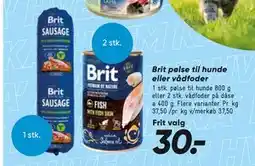 Bilka Brit pølse til hunde eller vådfoder tilbud