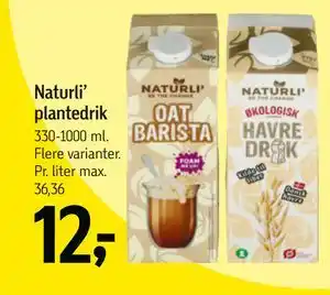 Naturli’ plantedrik