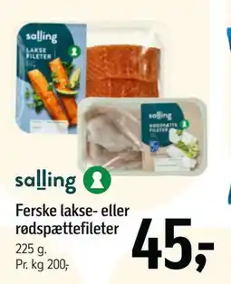 Føtex Ferske lakse- eller rødspættefileter tilbud