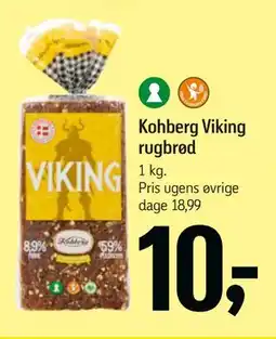 Føtex Kohberg Viking rugbrød tilbud