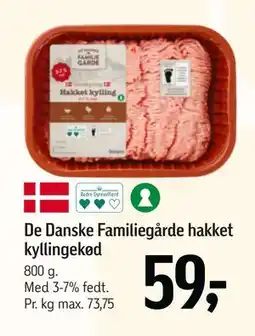 Føtex De Danske Familiegårde hakket kyllingekød tilbud