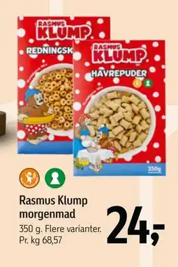 Føtex Rasmus Klump morgenmad tilbud