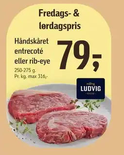 Føtex Håndskåret entrecoté eller rib-eye tilbud
