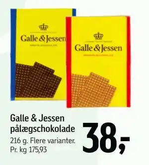 Føtex Galle & Jessen pålægschokolade tilbud