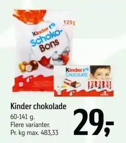Føtex Kinder chokolade tilbud