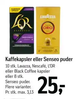 Føtex Kaffekapsler eller Senseo puder tilbud