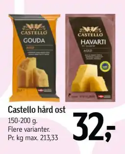 Føtex Castello hård ost tilbud