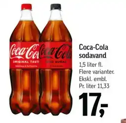 Føtex Coca-Cola sodavand tilbud