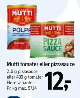 Føtex Mutti tomater eller pizzasauce tilbud